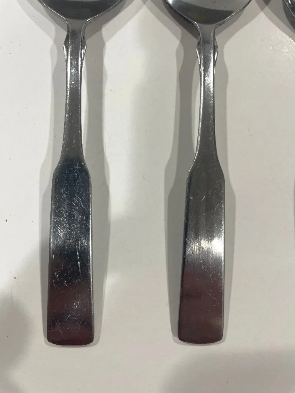 VTG 6 Oneida Royal Provencial 56 Silver Plate Soup Spoons Fiddler Pattern MCM